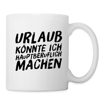 Holidays I could do full-time 2 black - Mug - white - Right