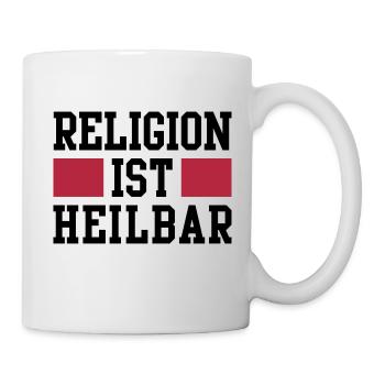 Religion ist heilbar - Tasse - Weiß - Rechts