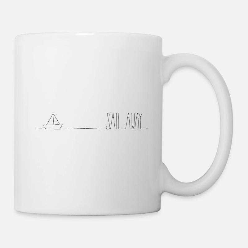 Sail away - Mug blanc - blanc