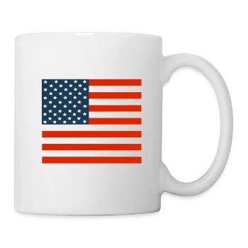 USA Flag Stars and Stripes - Mug - white - Right