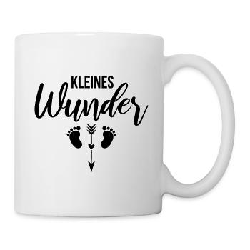 Grossesse bébé petite merveille - noir - Mug blanc - blanc - Droite
