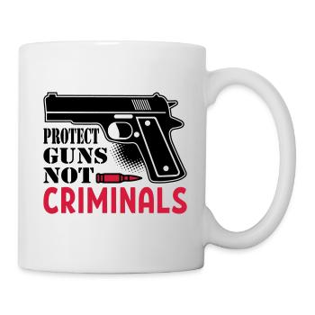 Protect Guns Not Criminal - Mug - white - Right