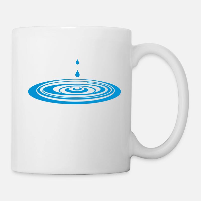 des gouttes d'eau _g1 - Mug blanc - blanc