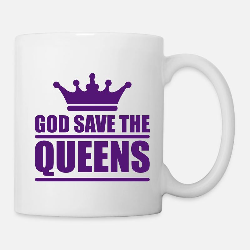 God save the queens (1 color) - Mug blanc - blanc