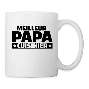 Meilleur papa cuisinier - Mug blanc - blanc - Droite