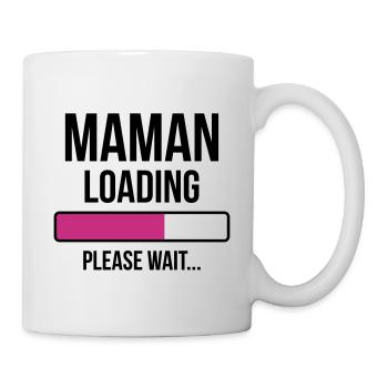 Maman loading Please Wait... - Mug blanc - blanc - Droite