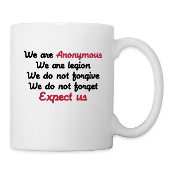 Anonymous - Tasse - Weiß - Rechts