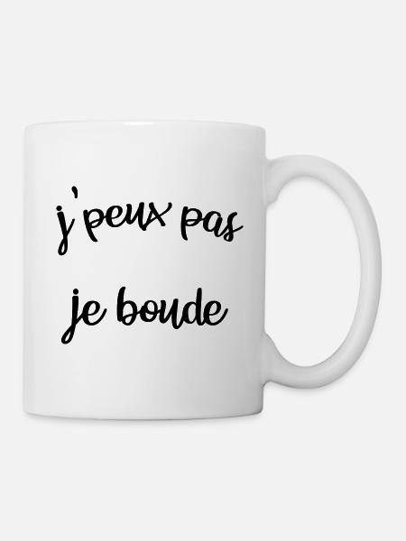jpeux pas je boude - Mug blanc - blanc