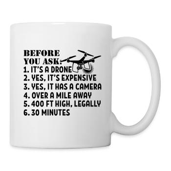 C'est un drone - Mug blanc - blanc - Droite