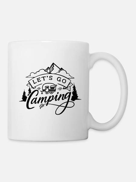 Let s go camping - Tasse - Weiß