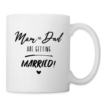 Mom and Dad get married - Children's saying Baby saying - Mug - white - Right