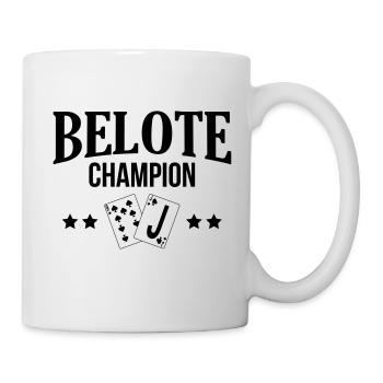 Jeu de cartes / Tarot / Belote / Rami / Poker - Mug blanc - blanc - Droite