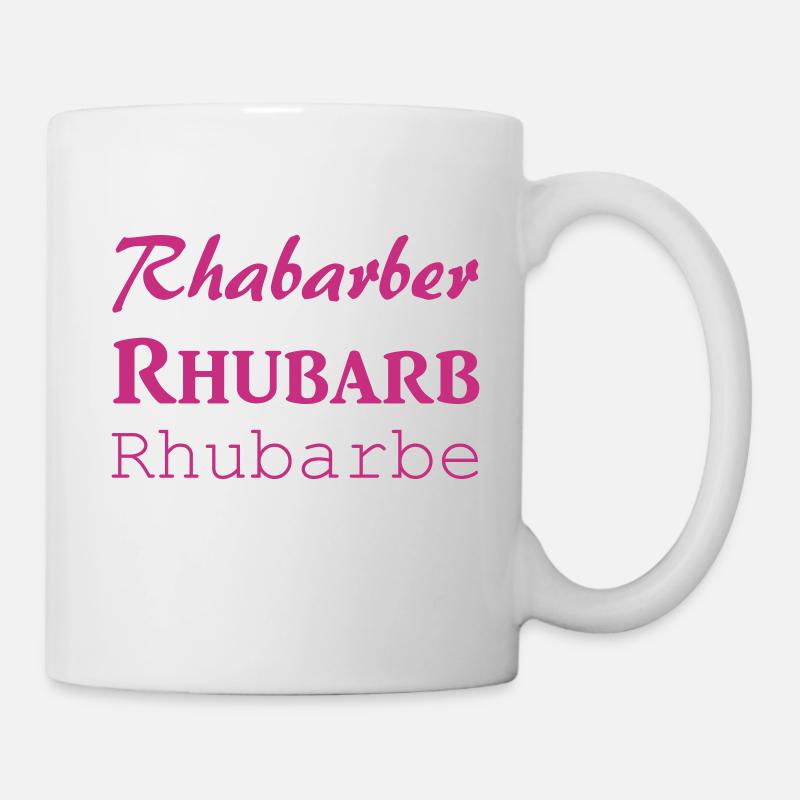 Rhabarber - Tasse - Weiß