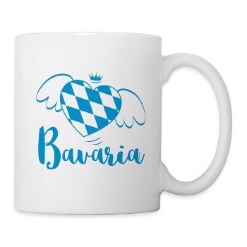 Bavaria Bavaria Coeur de Bavière Cadeau Idée cadeau - Mug blanc - blanc - Droite