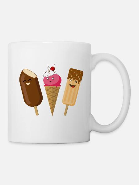 Trois de glace - Mug blanc - blanc