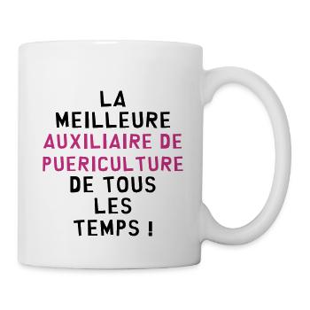 Auxiliaire de Puériculture / Enfant / Bébé / Baby - Mug blanc - blanc - Droite