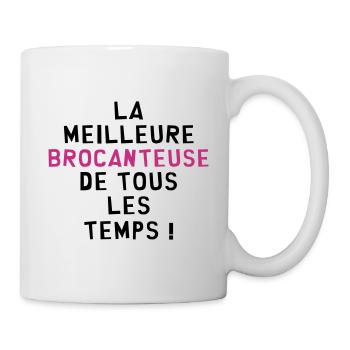 Antiquaire / Antiquité / Brocante / Brocanteur - Mug blanc - blanc - Droite