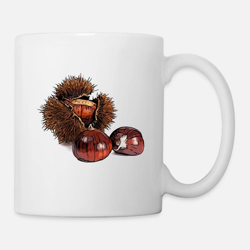Maronen Esskastanie - Tasse - Weiß