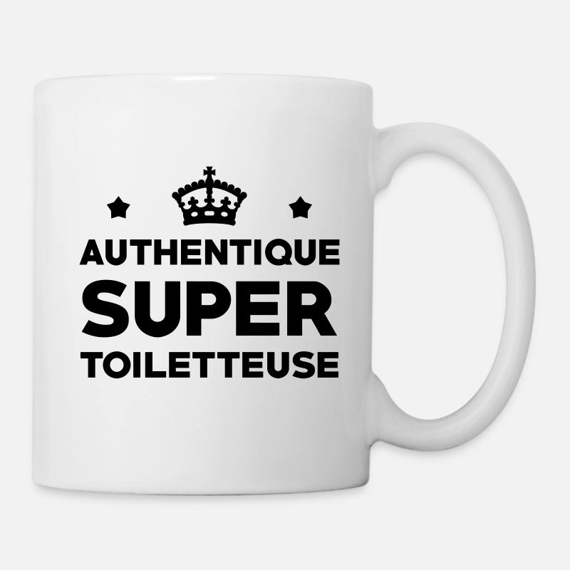 Toiletteur / Toiletteuse / Toilettage / Chien Chat - Mug blanc - blanc