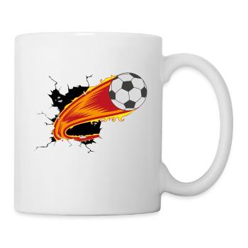 Soccer Soccer Hobby Fire Breakthrough - Mug - white - Right
