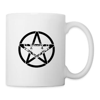 Satan diable pentagramme Antichrist démon mal mort - Mug blanc - blanc - Droite