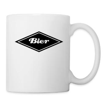 Bier Logo - Tasse - Weiß - Rechts
