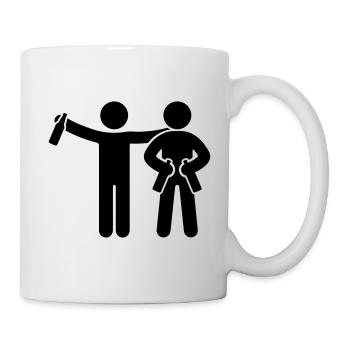 Trinken Party Freunde - Tasse - Weiß - Rechts