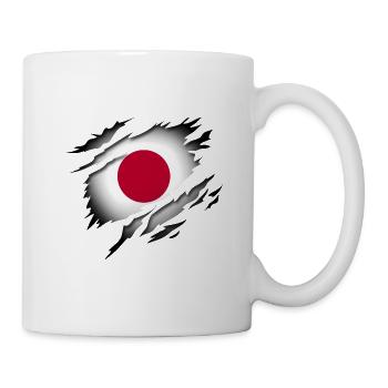 Japan im Herzen - Tasse - Weiß - Rechts