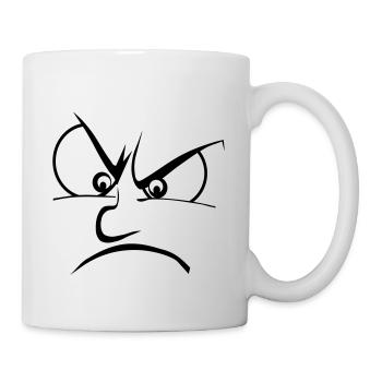 Wut / Zorn / Frust - Tasse - Weiß - Rechts