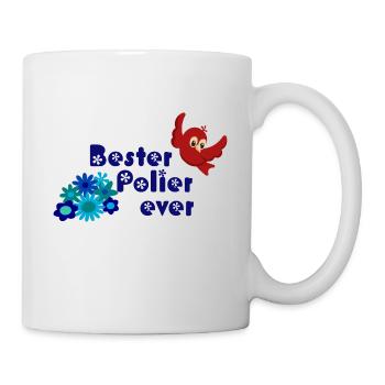 Bester Polier ever - Maurer Bau Baurabeiter - Tasse - Weiß - Rechts