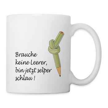 Schule - Tasse - Weiß - Rechts