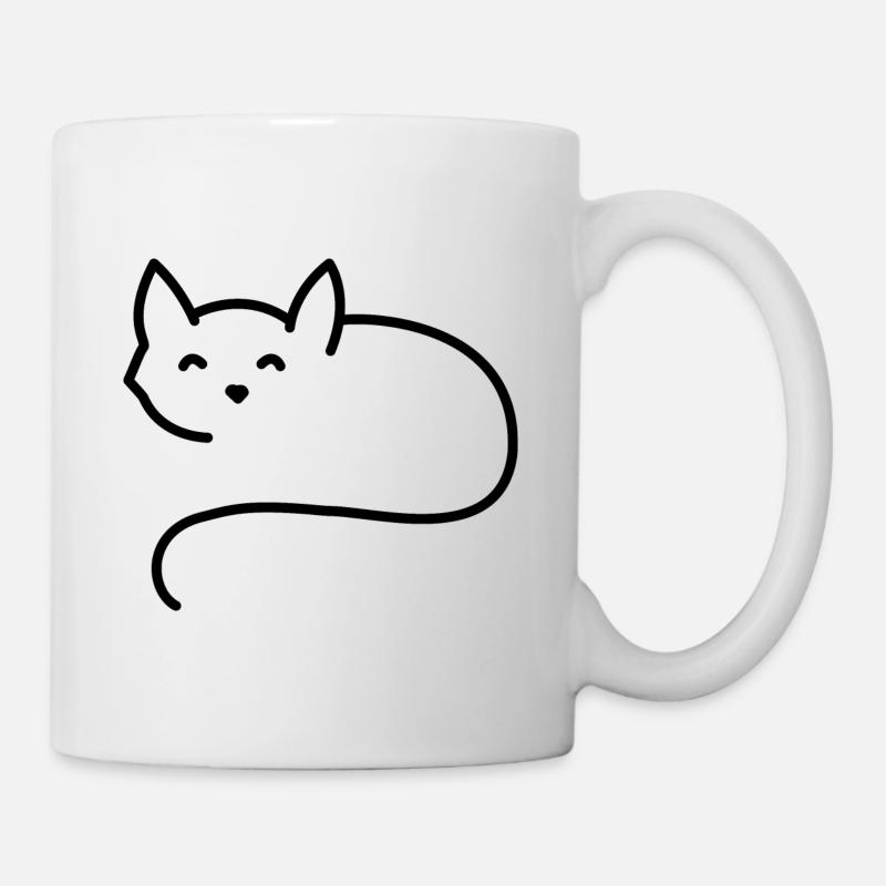 cat - Tasse - Weiß