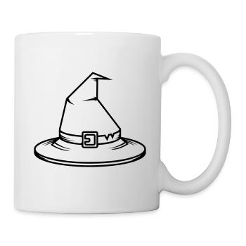 Chapeau magique sorcière - Mug blanc - blanc - Droite