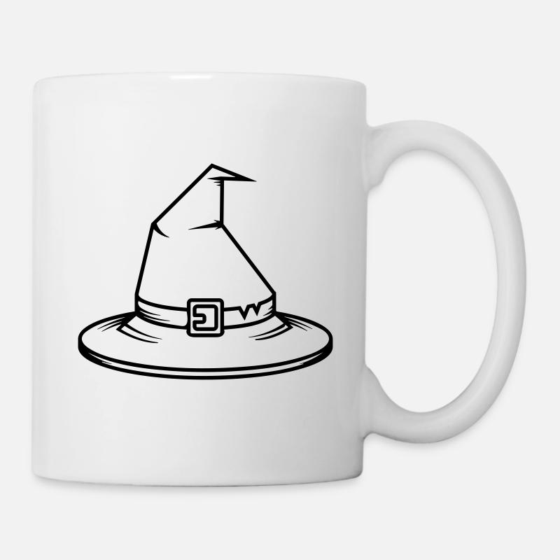 Chapeau magique sorcière - Mug blanc - blanc