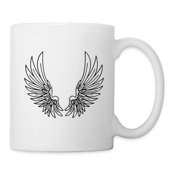 Ailes - Mug blanc - blanc - Droite