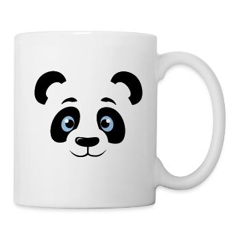 Mignon panda tête visage panda ours panda - Mug blanc - blanc - Droite