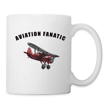 Aviation fanatic - Mug - white - Right