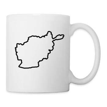 afghanistan silhouette pays outline - Mug blanc - blanc - Droite