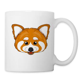 Red panda - face - panda portrait - animal - Mug - white - Right