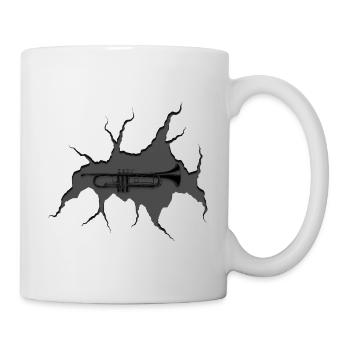 Trompette trompette trompette amant cadeau - Mug blanc - blanc - Droite
