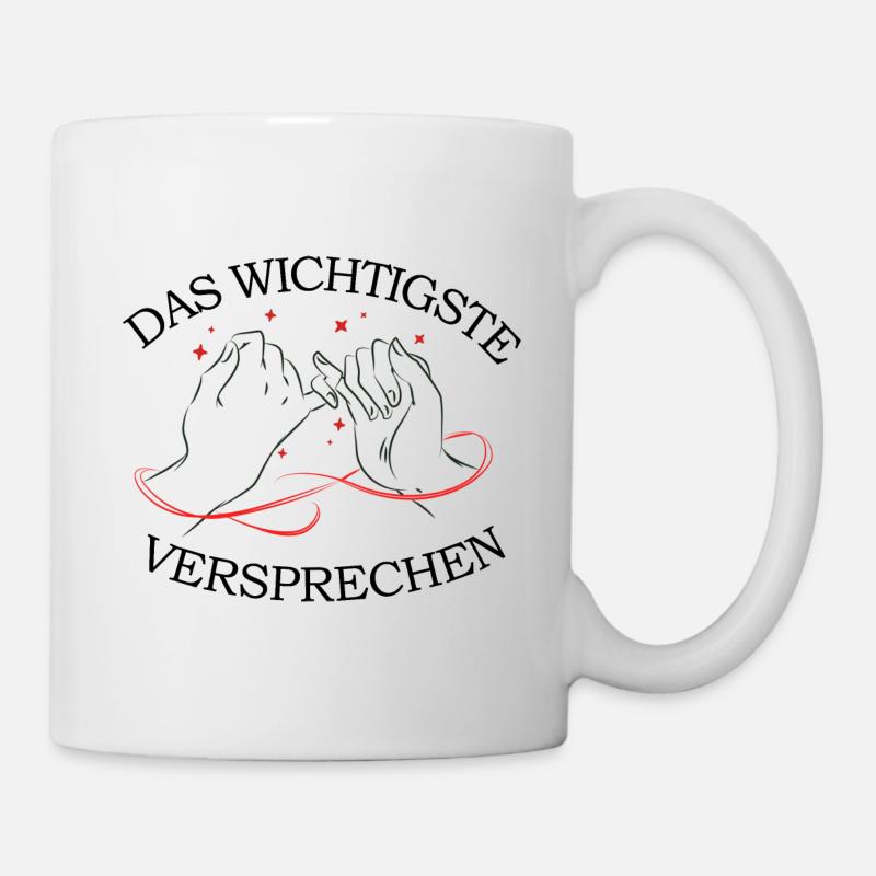 Kleiner Finger Schwur - Tasse - Weiß
