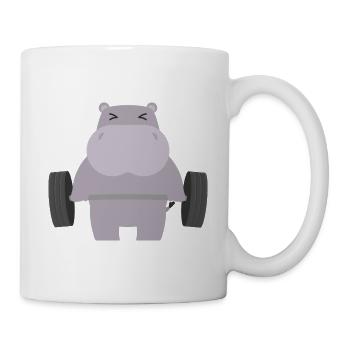 Hippopotames - Mug blanc - blanc - Droite