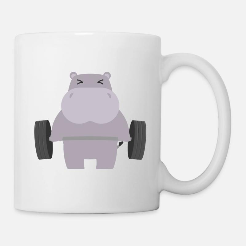 Hippopotames - Mug blanc - blanc