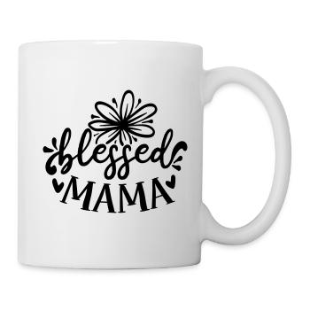 blessed mama - Mug - white - Right
