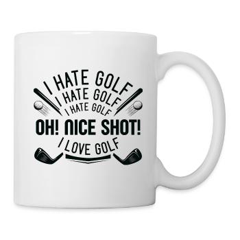 I Hate Golf - Mug - white - Right