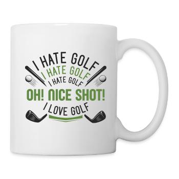 I Hate Golf - Mug - white - Right