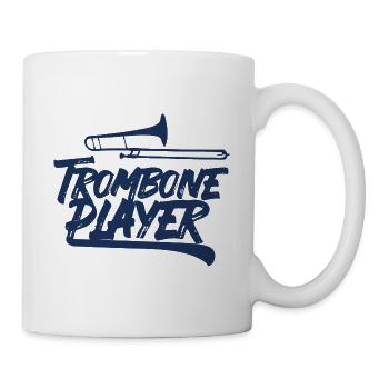 Posaune Spieler Musiker Posaunist - Tasse - Weiß - Rechts