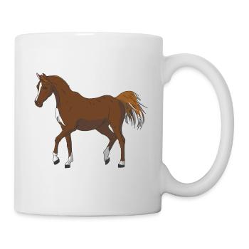 Cheval - Mug blanc - blanc - Droite