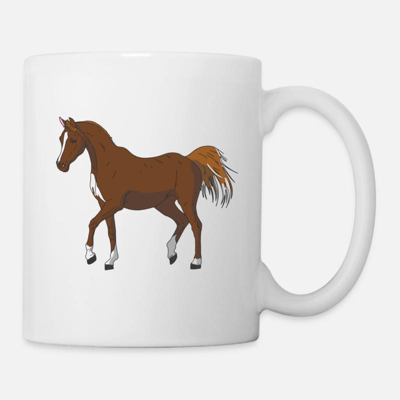 Cheval - Mug blanc - blanc