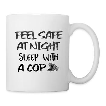 Polizei - Tasse - Weiß - Rechts